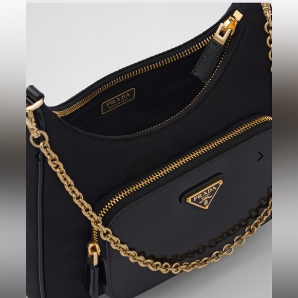 PRADA 2023 Re-Nylon and Brushed Leather Mini-Bag - Picture 5 of 15